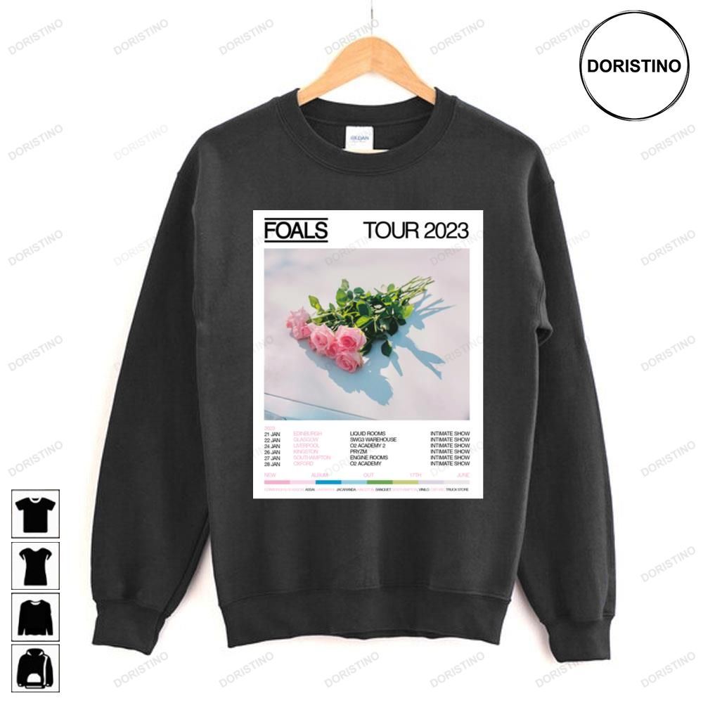 Foals Tour Dates 2023 Limited Edition T-shirts
